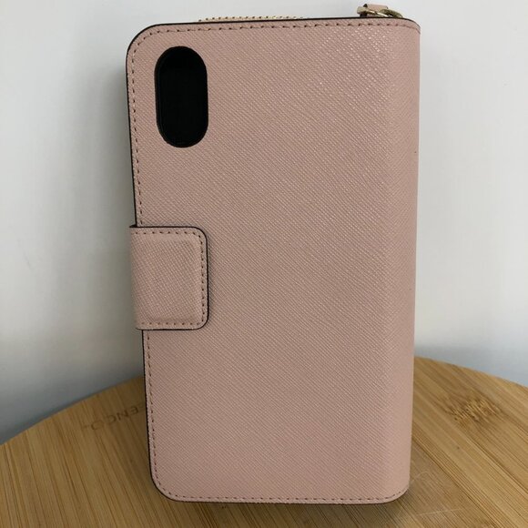 Kate Spade New York Cameron Zip Leather Wristlet for iPhone Xs Max (Warmvellum) - Picture 3 of 16
